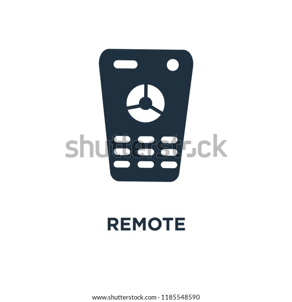 Remote icon.\
Black filled vector illustration. Remote symbol on white\
background. Can be used in web and\
mobile.