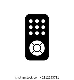 Remote Icon  in black flat glyph, filled style isolated on white background