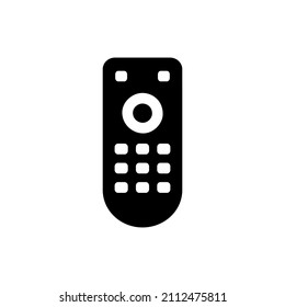 Remote Icon  in black flat glyph, filled style isolated on white background