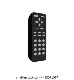 Remote icon in black monochrome style isolated on white background. Control symbol vector illustration