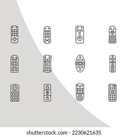 Remote Icon Bundle, Remote Icons Outline, Remotes Eps, Icon Bundle, Roku Remote Eps, Remotes, Remote Control Eps, Cut File

