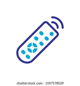 remote icon, color style icon