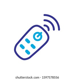 remote icon, color style icon