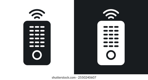Remote-Symbolpaket in schwarzer Farbe.