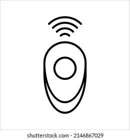 Remote icon. Thin linear remote outline icon from smart house collection isolated on white background