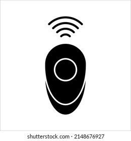 Remote icon. Thin linear remote outline icon from smart house collection isolated on white background
