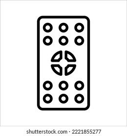 Remote icon. Thin linear remote outline icon isolated on white background from smart home collection. Line vector sign, symbol for web and mobile.
