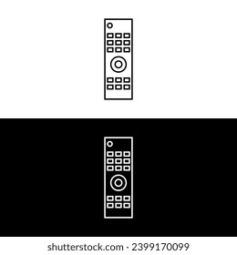 Remote icon. Thin linear remote outline icon isolated on white background. Line vector sign, symbol for web and mobile