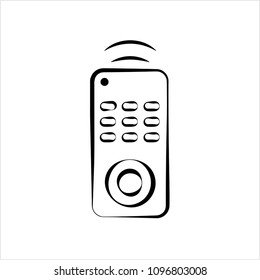 Remote Icon, Remote Vector Art Illustration
