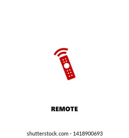 remote icon. remote vector design. sign design. red color
