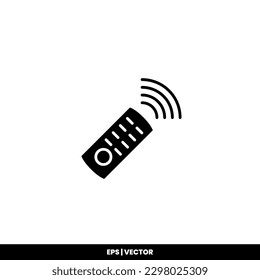Plantilla de logotipo de ilustración de vector de icono remoto para muchos fines. Aislado sobre fondo blanco.
