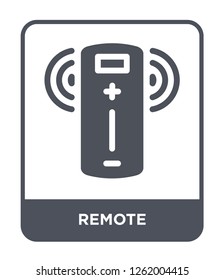 remote icon vector on white background, remote trendy filled icons from Smart home collection, remote simple element illustration