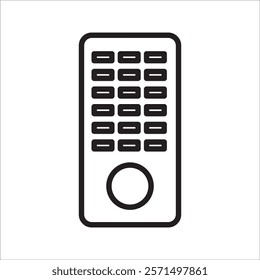 remote icon with a white background