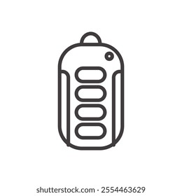Remote Key thin liner icon vector.