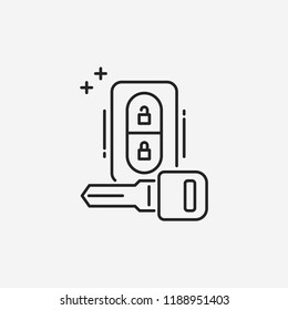 Remote Keyless System Modern Simple UI Vector Icon