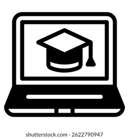 Remote Learning icon, for web, app, infographic, etc