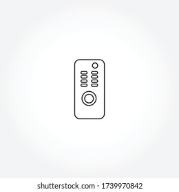 remote line icon. remote isolated line icon