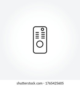 remote line icon. TV remote isolated line icon