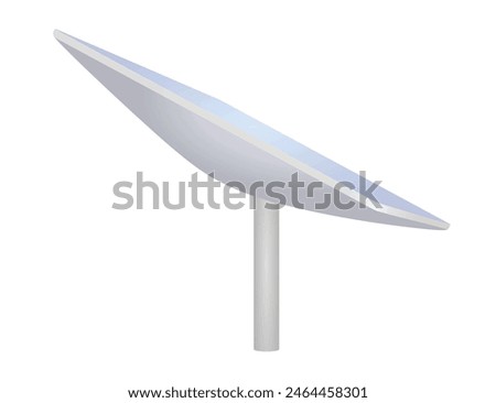 Remote location antenna. vector illustration