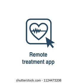 Remote medical treatment app for use on computer, tablet, or smart phone