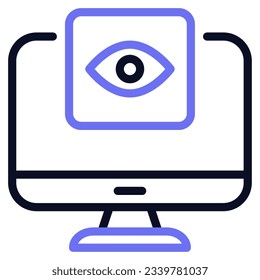 Remote Monitoring Icon can be used for uiux, infographic, etc