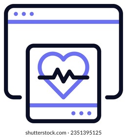 Remote Patient Monitoring Icon for uiux, infographic, etc