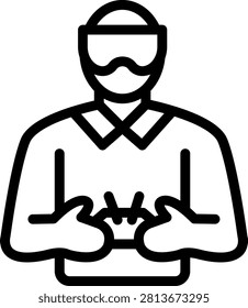 Remote Pilot Vector Design Icon Style