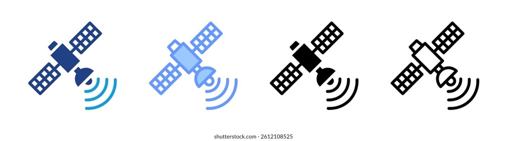 Remote Sensing icon set multiple style collection