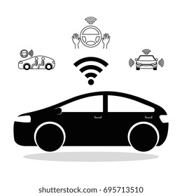 remote sensing system of smart car vehicle front view
