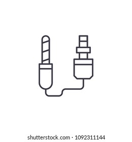 Remote shutter release linear icon concept. Remote shutter release line vector sign, symbol, illustration.