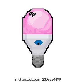 remote smart light bulb game pixel art retro vector. bit remote smart light bulb. old vintage illustration