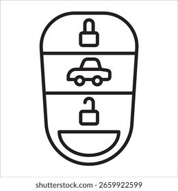 Remote stock icon outline vector