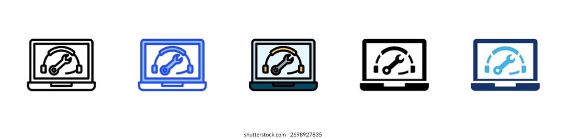 Coleção De Ícones De Suporte De Ti Remoto Com Vários Estilos