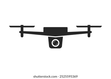 Drone de vigilancia remota con Vector de icono de cámara