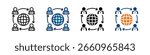 Remote Team Building All In One Icon Multi Styles Vector Set