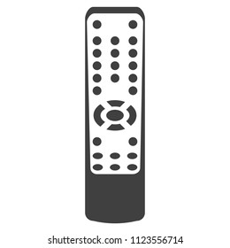 remote from a TV set on a white background
