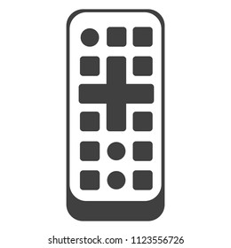 remote from a TV set on a white background