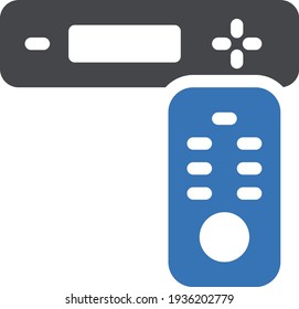 remote vector glyph colour  icon