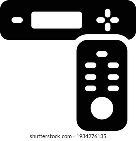 remote vector glyph falt icon