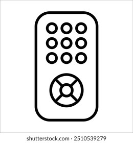 remote vector icon line template