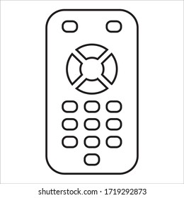 ilustración de la línea vectorial remota . iconos remotos. 