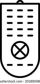 Remote Vector Line Icon Design
