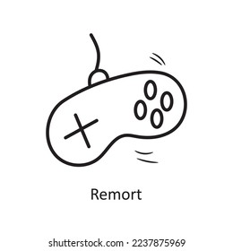Remote vector outline Icon Design illustration. Party and Celebrate Symbol on White background EPS 10 File