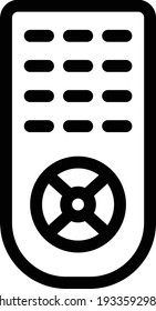 remote vector thin line icon