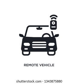 remote vehicle isolated icon. simple element illustration from smart home concept icons. remote vehicle editable logo sign symbol design on white background. can be use for web and mobile