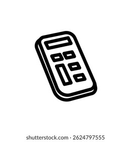 Ícone de símbolo de widget remoto, ícone de símbolo e sinal. Arte de linha de vetor minimalista. Para interface de ícone, desktop, web e aplicativos móveis.