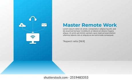 Remote Work Business Presentation Background