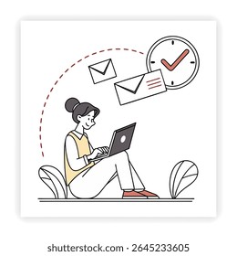 Remote Work and Freelancing Doodle Icons