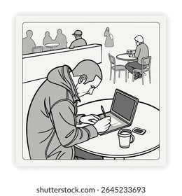 Remote Work and Freelancing Doodle Icons