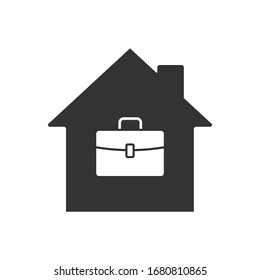 Remote-Arbeitsplatz-Symbol Heimbüro